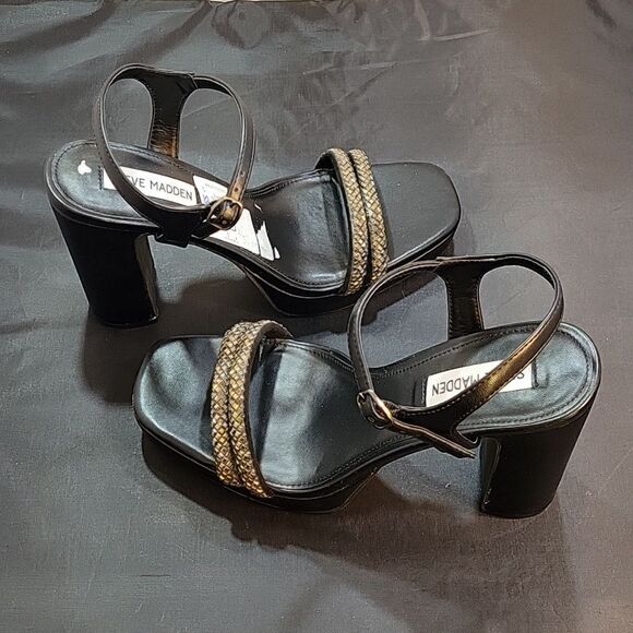 BRAND NEW STEVE MADDEN DOUBLE STRAP OPEN TOE WOMEN"S SANDAL - Picture 10 of 16